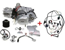 125CC PIT BIKE ENGINE SEMI AUTO W/REVERSE, COMPLETE RUNNING ENGINE PACKAGE, CARB