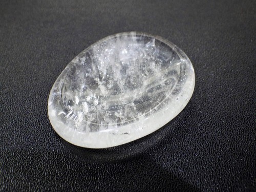 Crystal worry stone indented - crystal,