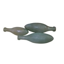 3 x Victorian Glass Torpedo