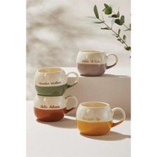 Coffe Mug Set of 4 Slogan Hug