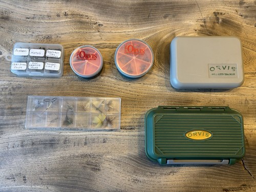 Job lot orvis fishing flies - job,