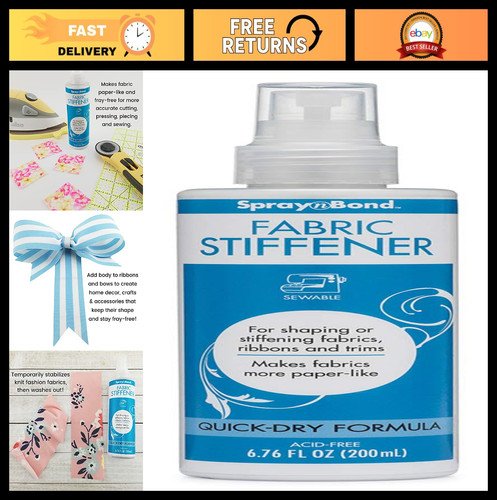 Fabric stiffener spray - stiffener, oz