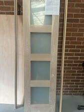 Solid Core White And Oak Shaker 4 Light Internal Doors