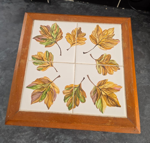 Vintage tile topped coffee - vintage,