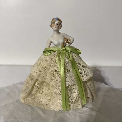 Antique porcelain half doll - antique,