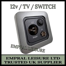 C-Line Campervan 12v TV Cigarette Socket Aerial Caravan Motorhome Cbe Tv Socket