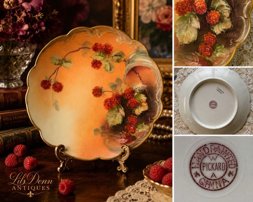 Antique pickard limoges hand - pickard,