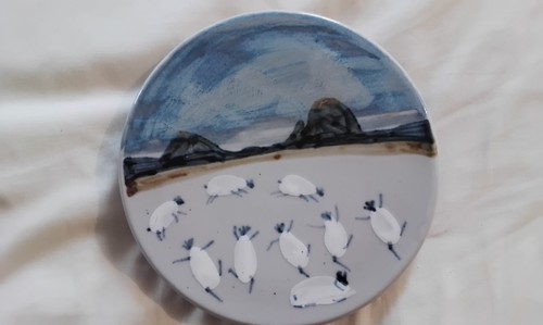 Highland stoneware trivet - highland,