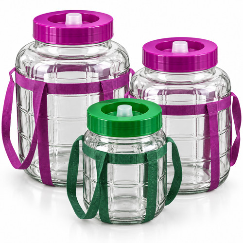 Glass jar demijohn - glass, brewing