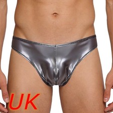UK Mens Shiny Faux Leather
