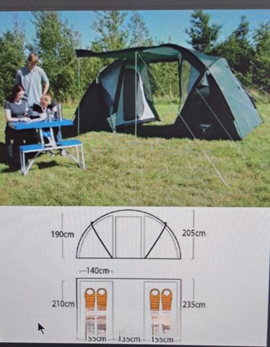 Vango rio person tent 2x2 - person,
