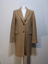 Zara Manteco Camel Brown Coat Wool Blend Jacket Size M
