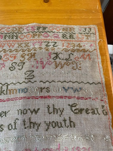 Antique sampler 1831 14x16 - antique,