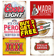 Beer Metal Sign Plaque Tin