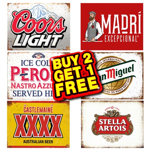 Beer metal sign plaque - beer,