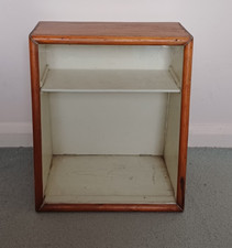 Mid 20th French glass fronted  shop display cabinet