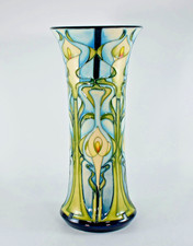 MOORCROFT CALLA LILY 159/10 VASE by EMMA BOSSONS 2001