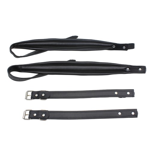 Pair leather accordion strap - 1,