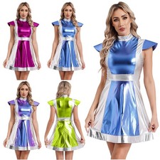 Women's Alien Costume Shiny