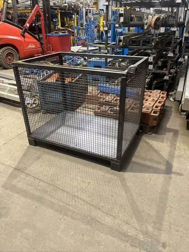 Steel and wire mesh stillage - mesh, /