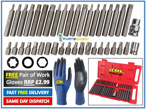 Piece hex star torx - 40,