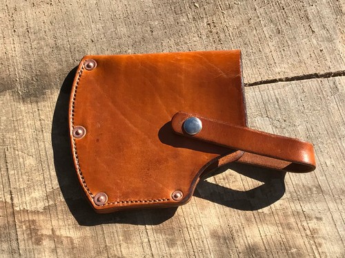 Hand made leather sheath - made, for