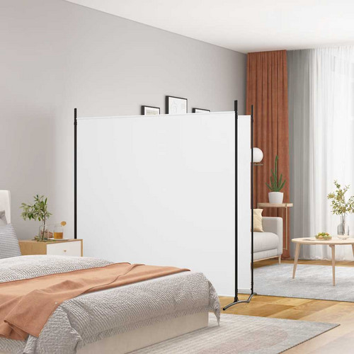Panel room divider white 348 - 2-panel,