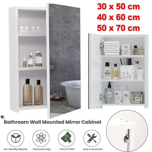 Single door bathroom mirror - bathroom,