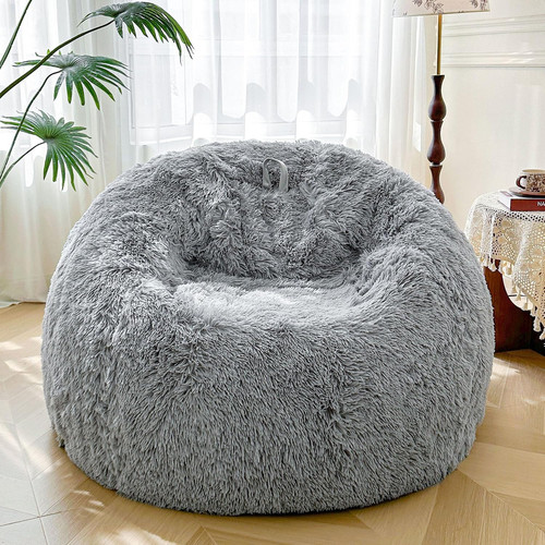 5ft giant fluffy faux fur - fluffy, bean