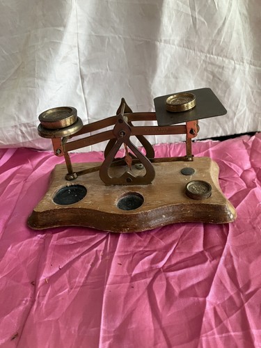 Antique english postal scale - postal,