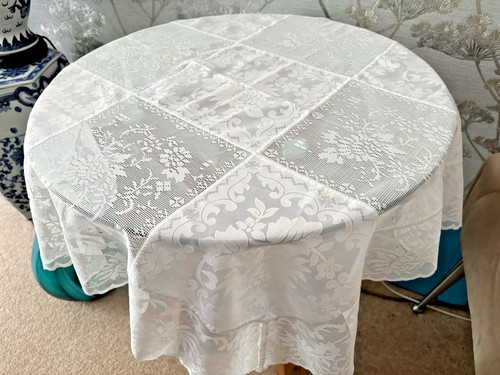 Vintage white polyester - vintage,