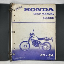 Vintage 1983-84 Honda XL600R Shop Manual Official OEM Original