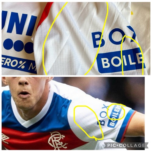 Rangers match worn shirt - match,