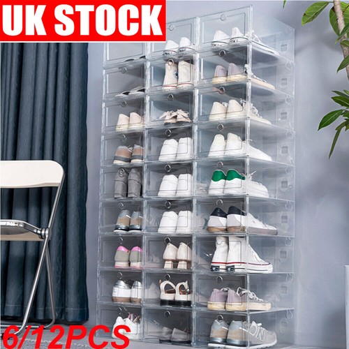 12x clear plastic - clear, shoe