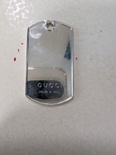 Gucci Dog Tag Pendant Sterling
