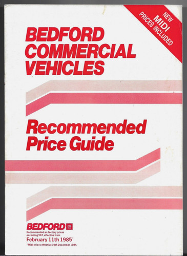 Bedford prices options 1985 - bedford,