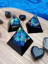 Shungite Orgone Pyramid Powerful EMF Protection, Detox & Healing, Meditating aid
