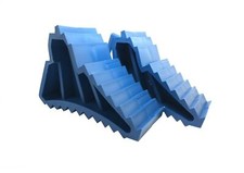 Pair Wheel Chocks Blue For