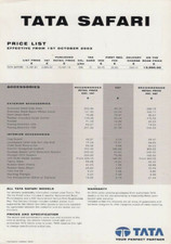 Tata Safari & TL Prices &