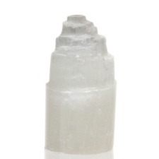 Natural Selenite Tower Lamp