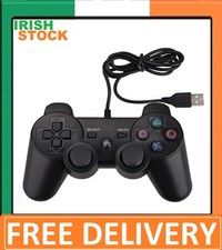 Wired Controller for PS3 Dual Shock Vibration Ergonomic 6 Axis Sensor 1.8M Cable