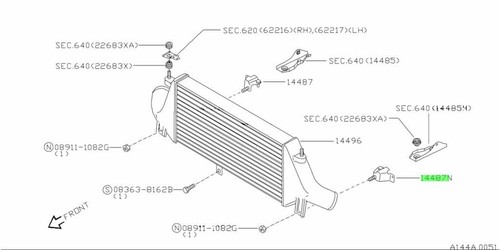 Bracket intercooler for - bracket,
