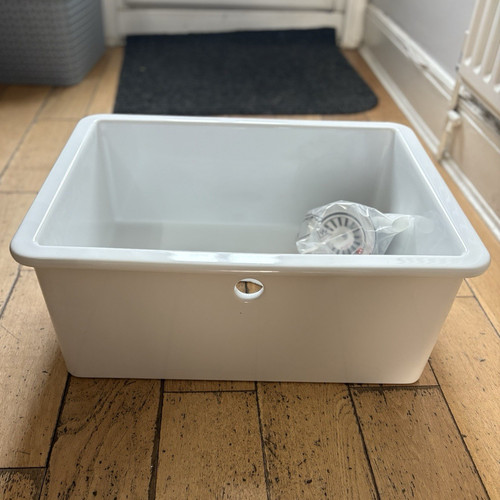 White gloss ceramic belfast - ceramic,