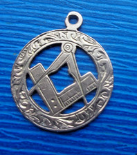 Gold Masonic Fob Medal Pendant
