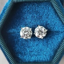 1ct Earrings White Gold Test