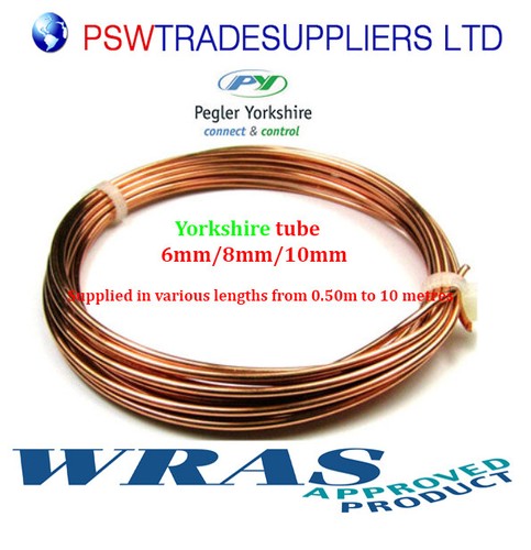Copper pipe 6mm - pipe, 6mm/8mm/10mm