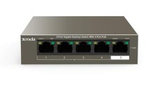 Tenda TEG1105P-4-63W 5-Port Gigabit Desktop Switch with 4-Port PoE  UK