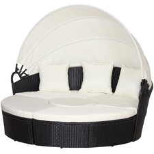 Outsunny Rattan Garden Daybed