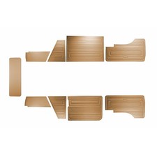 Door Card Set, Left Hand Drive, Tobacco Vinyl VW T25 AC898231 Good Quality