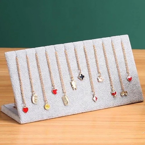 Velvet necklace display - necklace,
